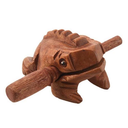 Sculpté Croassement Bois Percussion Musical Son Bois Grenouille Tone Block Jouets