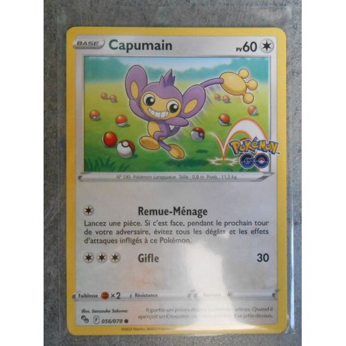 Carte Pokemon Capumain 056/078 - Eb10.5 - Pokemon Go - Vf