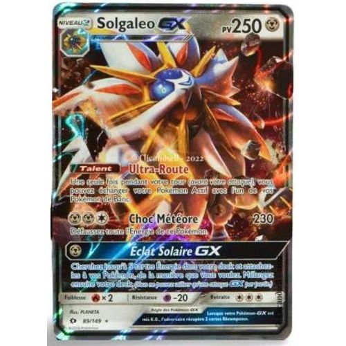 Carte Pokemon Solgaleo Gx (2016)