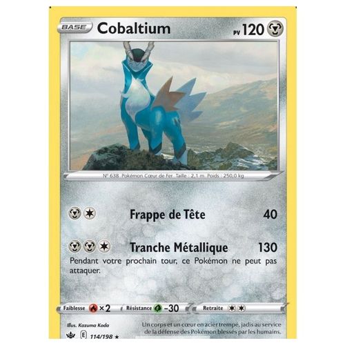 Pokemon Cobaltium 114 / 198 Rare Épée Et Bouclier Règne De Glace