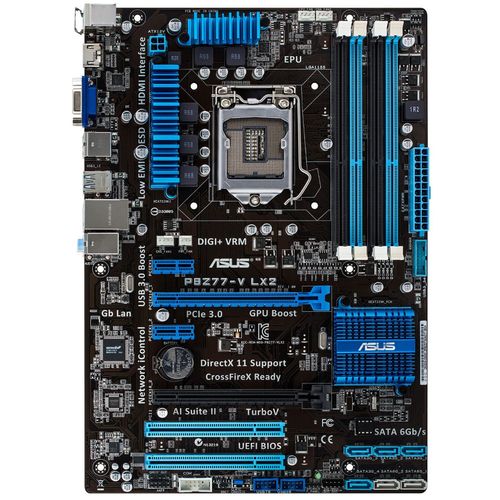 ASUS P8Z77-V LX2 - Carte-mère - ATX - Socket LGA1155 - Z77 Chipset - USB 3.0 - Gigabit LAN - carte graphique embarquée (unité centrale requise) - audio HD (8 canaux)