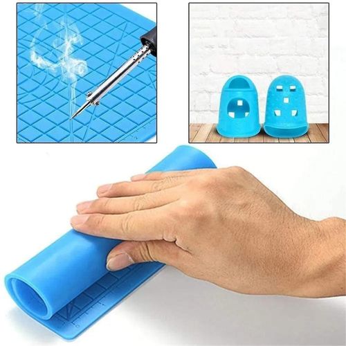 3d Printing Pen Silicone Mat Diy Drawing Template Pad With Heat-Proof Finger Sleeve Art Tools For K