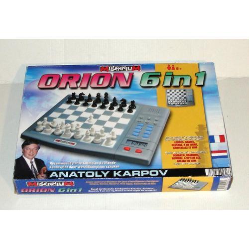 Orion 6 In 1 Jeu D'échecs Et Dames Électronique Millennium Anatoly Karpov