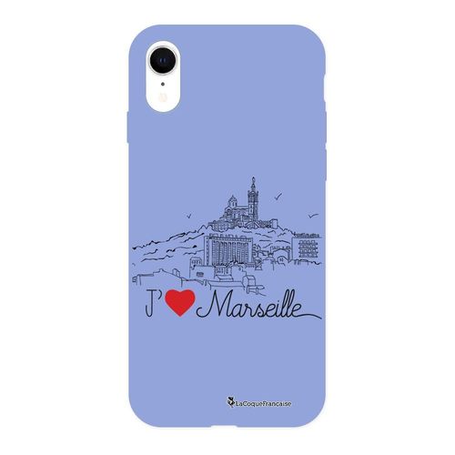 Coque Iphone Xr Silicone Liquide Douce Lilas J'aime Marseille La Coque Francaise.