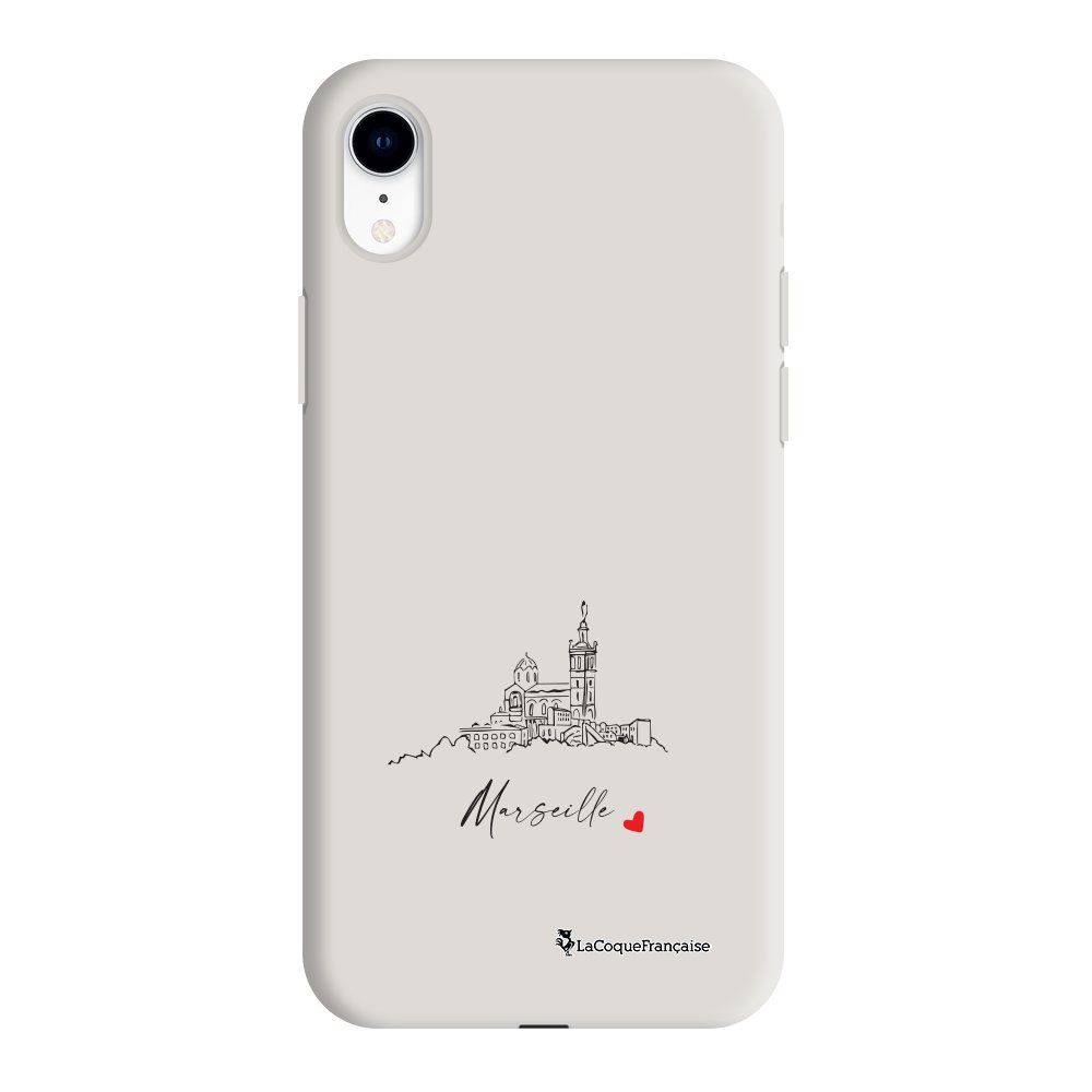 Coque Iphone Xr Silicone Liquide Douce Beige Marseille Notre Dame La Coque Francaise.