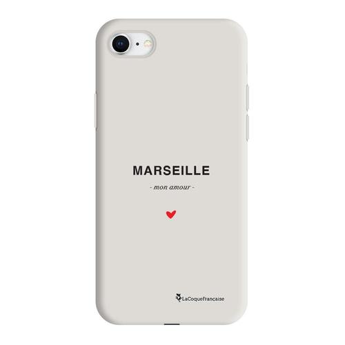 Coque Iphone 7/8/Se 2020 Silicone Liquide Douce Beige Marseille Mon Amour La Coque Francaise.