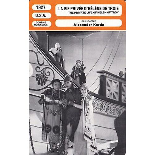 Fiche Monsieur Cinema La Vie Privée D'hélène De Troie