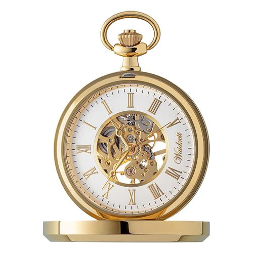 Montre De Poche Waidzeit Pour Homme En Acier Inoxydable Plaqué Or Avec Chaîne De Montre Uwafr01