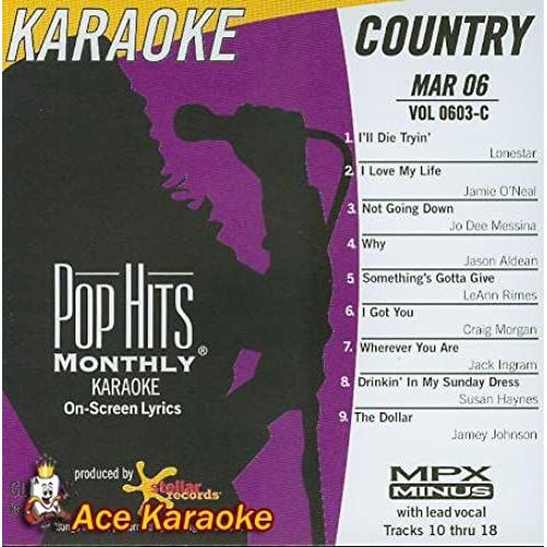 Pop Hits Monthly Karaoke, Pop March 2006
