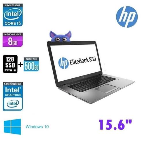 HP ELITEBOOK 850 G3 I5 SSD 128GO + HDD 500GO - GRADE C
