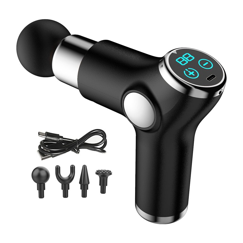 Le Noir - Massage Device Deep Tissue Electric Shoulder Adjustable Portable Home Travel Car Fitness Muscle Led Display Massager