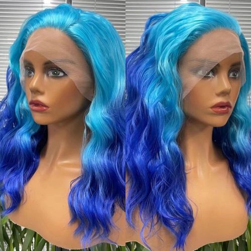 Perruques Synthétiques Courtes Ondulées Pour Femmes,Perruques Avant En Dentelle,Installation Gratuite,Fibre Haute Température,Arc-En-Ciel,Cheveux Naturels À La Mode,03/Cosplay - Type 240-Zy-Sls