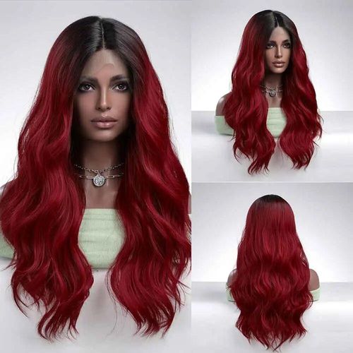 La Sylphide-Perruque Lace Front Synthétique Pour Femme,Perruque Blonde Longue Ondulée,Cosplay Party,Perruques Lace 03/Natural,Cheveux Heat Degré - Type Hc11044-1 