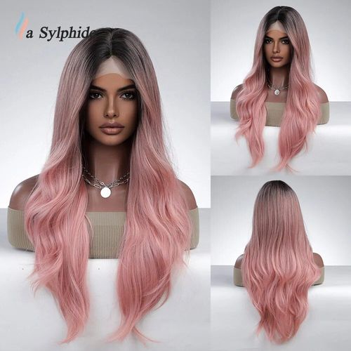 La Sylphide-Perruque Lace Front Synthétique Pour Femme,Perruque Blonde Longue Ondulée,Cosplay Party,Perruques Lace 03/Natural,Cheveux Heat Degré - Type Bl22001-1 