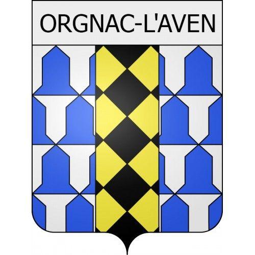 Orgnac-L'aven 07 Ville Stickers Blason Autocollant Adhésif - 17 Cm