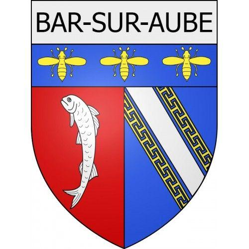 Bar-Sur-Aube 10 Ville Stickers Blason Autocollant Adhésif - 17 Cm