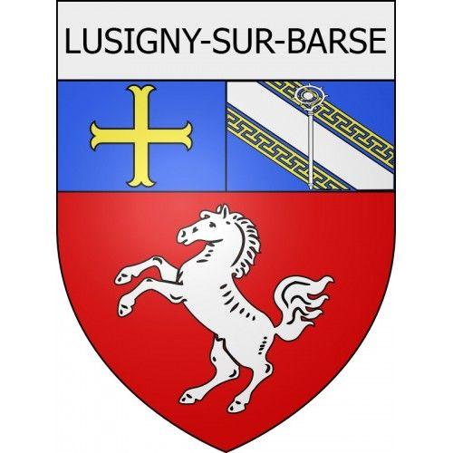 Lusigny-Sur-Barse 10 Ville Stickers Blason Autocollant Adhésif - 12 Cm