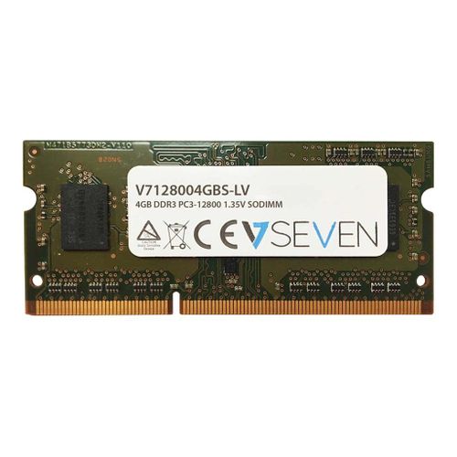 V7 - DDR3 - module - 4 Go - SO DIMM 204 broches - 1600 MHz / PC3-12800 - 1.35 V - mémoire sans tampon - non ECC
