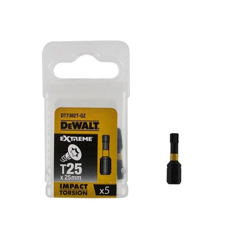 Dewalt DT7382T T25 Bit de vis de torsion à l'impact extrême - 25 mm (5e)