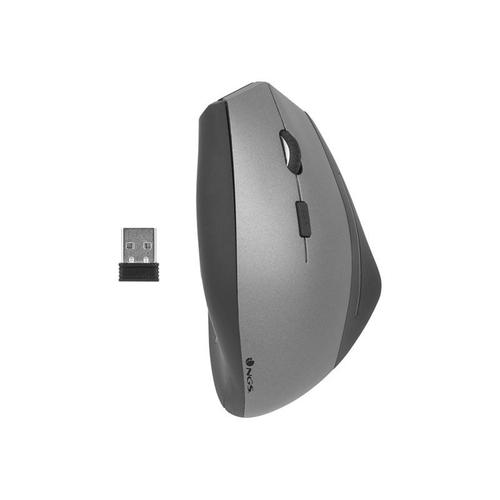 NGS Evo Zen - Souris - ergonomique - pour droitiers - optique - sans fil - 2.4 GHz - récepteur sans fil USB