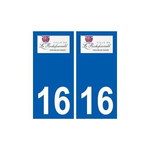 16 La Rochefoucauld Logo Ville Autocollant Plaque Sticker - Droits