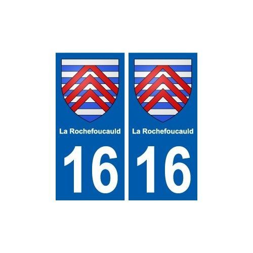 16 La Rochefoucauld Blason Ville Autocollant Plaque Sticker - Droits