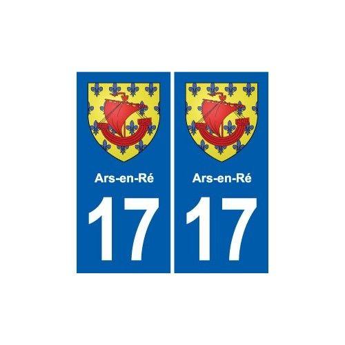 17 Ars-En-Ré Blason Ville Autocollant Plaque Sticker - Droits