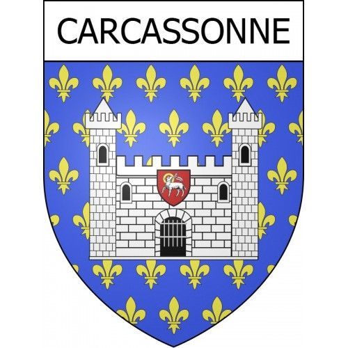 Carcassonne 11 Ville Stickers Blason Autocollant Adhésif - 17 Cm