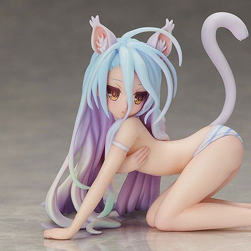 Figurine De Chat Shiro En Pvc, 9cm, Jouet Pour Filles Sexy, Modèle De Collection, Action, Cadeau
