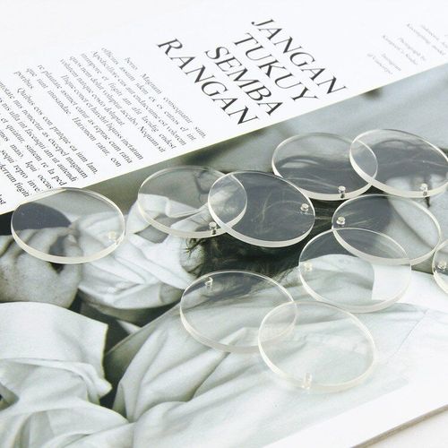 Boucles D'oreilles En Résine Blanche Pure, Super Disque Féerique, Bricolage, Matériel, Accessoires