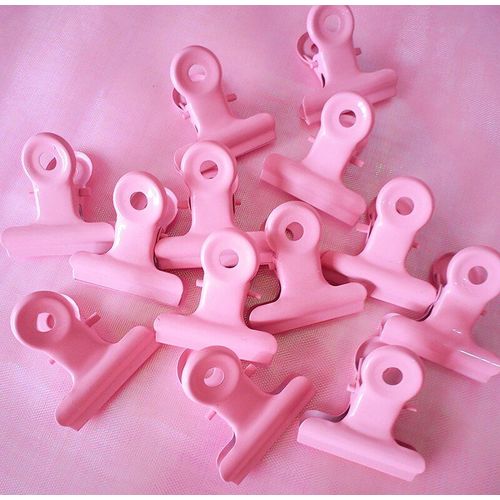 Lot De 5 Clips En Fer Pour Sac De Peinture Rose, Jolis Clips De Fichiers Durables, Pour L'école, La Maison Et Le Bureau