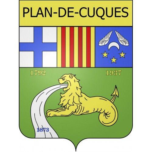 Plan-De-Cuques 13 Ville Stickers Blason Autocollant Adhésif - 8 Cm