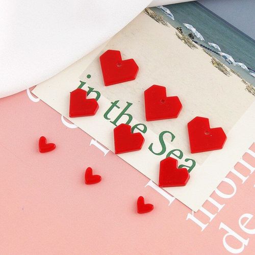 Feuille Acrylique Super Positive Love Peach Heart Diy, Bijoux, Accessoires Pour Cheveux, Boucles D'oreilles, Matériaux