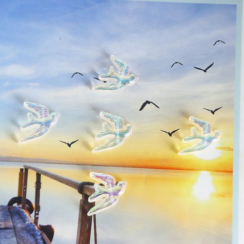 Ins Retro Résine Acrylique Symphonie Pendentif Oiseau Hirondelle Diy, Bijoux Faits À La Main, Boucles D'oreilles, Accessoires Matériel