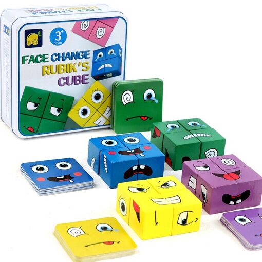 Jeu De Construction De Cube Pour Enfants, Jeu De Table, Puzzle, Exp...