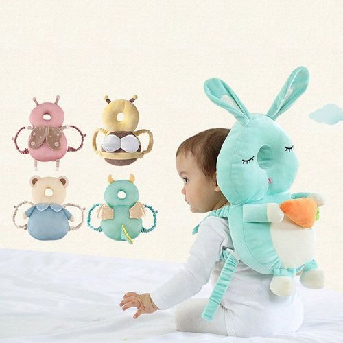Oreiller Anti-Chute Respirant, 1 Pièce, Motif De Dessin Animé, Appui-Tête Flexible Pour Tout-Petit, Coussin De Protection De La Tête, Oreiller Portable Pour Bébé