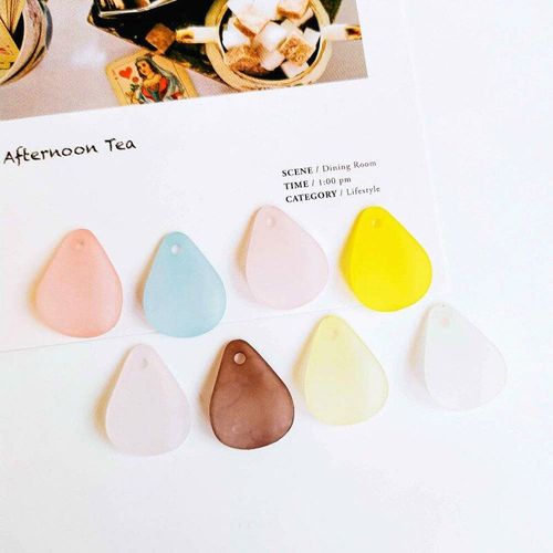 Boucles D'oreilles En Résine Plastique, Gommage Pétale, Boucles D'oreilles, Style Simple Pour Femmes, Accessoires De Bijoux, Bricolage, Matériaux Faits À La Main, 40 Pièces