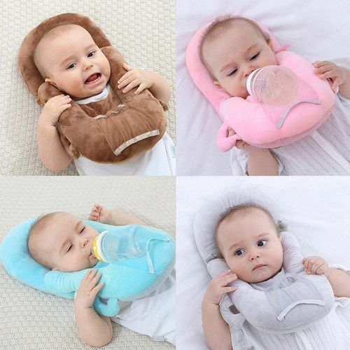 Oreiller D'alimentation Pour Bébé, 1 Pièce, Créatif, Multifonctionnel, Couleur Pure, Protection De La Tête, Anti-Crachat, Oreillers Anti-Excentriques