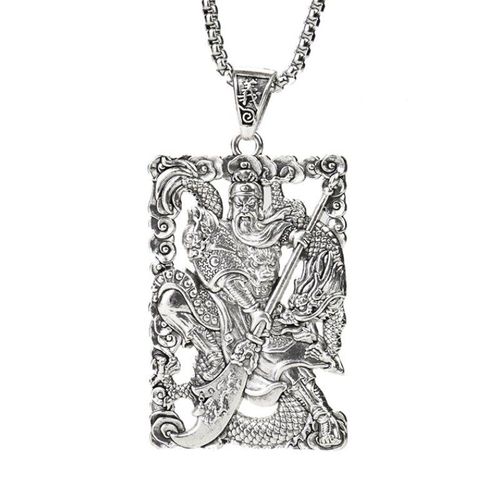 Collier Amulette Camée Creuse, Pendentif, Chaîne Hip-Hop Avec Dragon Chinois, Amitié De L'homme, Meilleur Ami, Cadeau