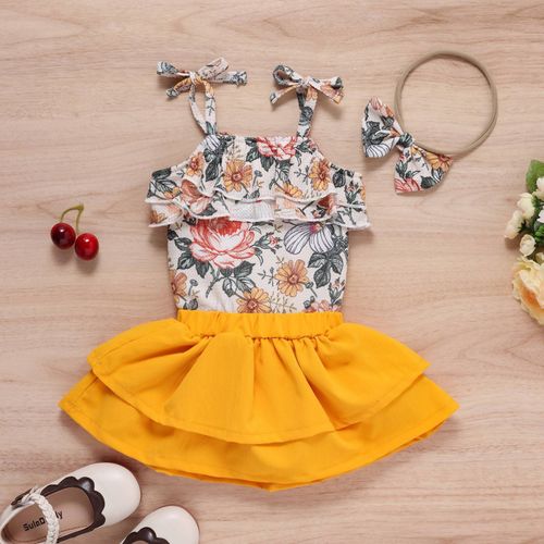 Enfant En Bas Âge Bébé Enfants Vêtements Filles Volants Barboteuse Vêtements Décontractés Tenues Roupa Infantil Menina ????????? ??????