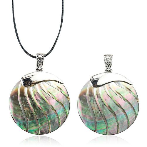 Collier En Coquillage De Mer Pour Femme, Grande Perle Ronde, Pendentif En Nacre, Courbe De Sculpture, Bricolage Hyperbole, Breloques, Fourniture De Bijoux
