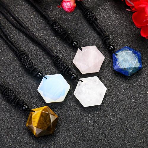 Collier En Cristal Minéral Naturel Étoile De David, Pierre D'énergie Hexagonale, ¿Il De Tigre Rose, Pendentif Orgone Yoga, Bijoux De Guérison Pour Femmes