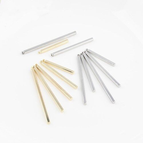 Broches De Couleur K Or Blanc Kc, Connecteur De Goutte D'oreille, Pendentif Boucle D'oreille Fait À La Main, Ornements De Bijoux, 6 Pièces