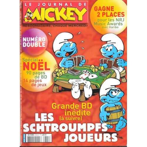 Le Journal De Mickey N° 2740/2741 (22/12/2004) [Numéro Double] - Bd : Les Schtroumpfs Joueurs