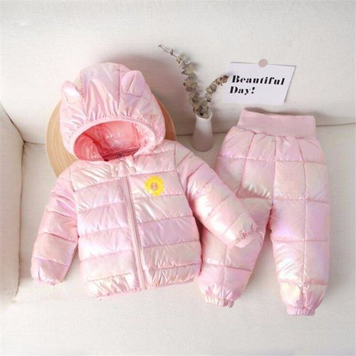 Ensemble De Vêtements D'hiver Pour Enfants, Costume D'automne 2021 Pour Bébés Filles Et Garçons, Veste Chaude Et Douce En Coton, Manteau Et Pantalon