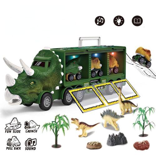 Camion de dinosaure pour enfants, véhicule de stockage, Dino