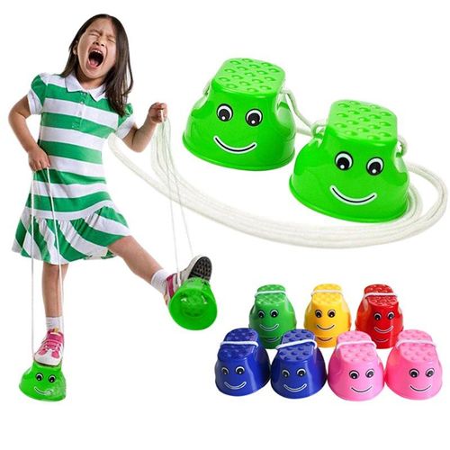 Échasses De Saut En Plastique, Jouets, Pieds De Couleur Aléatoire