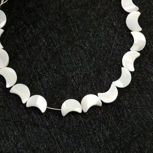 Breloques En Forme De Croissant De Lune Pour Femmes, 2 Pièces, En Coquillage Naturel, Ample, Pour Fabrication De Collier, Pendentif, Boucles D'oreilles, Cadeau De Bijoux