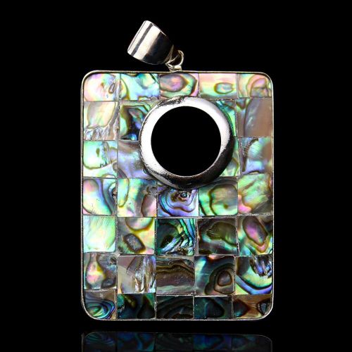 Pendentif En Coquillage D'ormeau Naturel, 1 Pièce, Pendentif En Coquillage Paua, Perle Colorée, Serpillière, Collier Fait À La Main, Cadeau, Diy