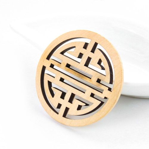Collier En Bois Naturel Pour Femme, Pendentif Double Bonheur, Rouge, Style National Chinois, Chaîne De Chandail, Peinture, Bricolage, Mariage Ethnique, 5 Pièces
